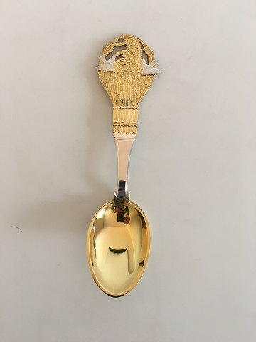 A. Michelsen Christmas Spoon 1924 Gilded Sterling Silver