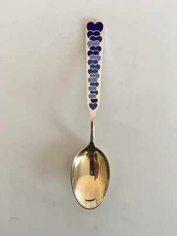 A. Michelsen Christmas Spoon 1944 Gilded Sterling Silver with Enamel