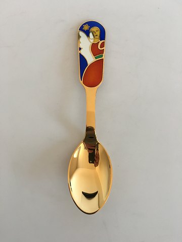 Anton Michelsen Gilded Sterling Silver Christmas Spoon 1989
