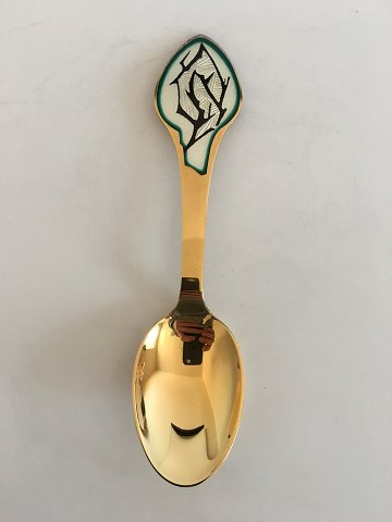 Anton Michelsen Gilded Sterling Silver Christmas Spoon 1997. In good condition