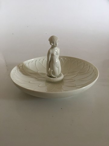 Royal Copenhagen Arno Malinowski Dish with figurine of a Girl No 12481