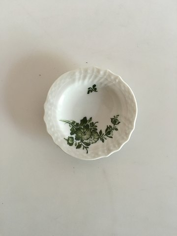 Royal copenhagen Green Flower Kaviar Dish / Butter Pad No 1504