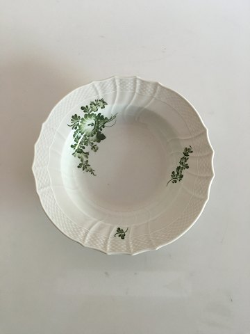 Royal Copenhagen Green Flower Deep Plate No 1616