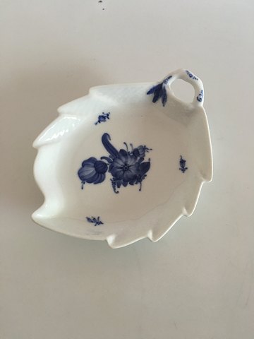 Royal Copenhagen Blue Flower Leaf shaped Dish No 8002