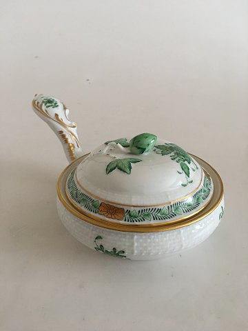 Herend Hungary Chinese Bouguet Green Apponyi Casserole dish with lid