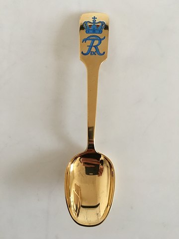 Anton Michelsen Commemorative Spoon In Gilded Sterling Silver from 1969