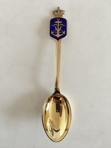 Anton Michelsen Commemorative Spoon In gilded Sterling Silver from 1949