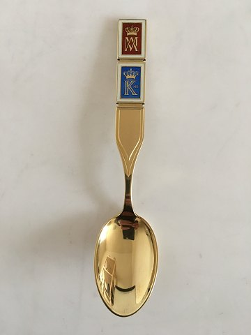 Anton Michelsen Commemorative Spoon In gilded sterling Silver from 1964