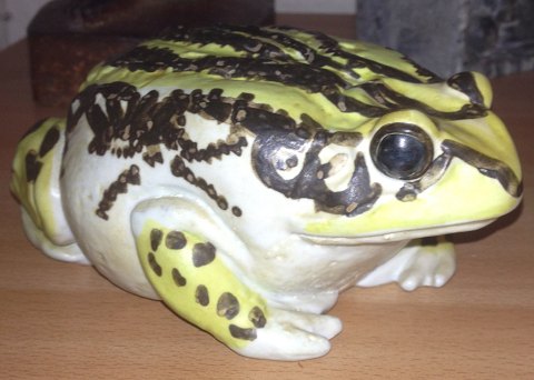 Royal Copenhagen Figurine of Toad No. 494/3443 by Jeanne Grut
