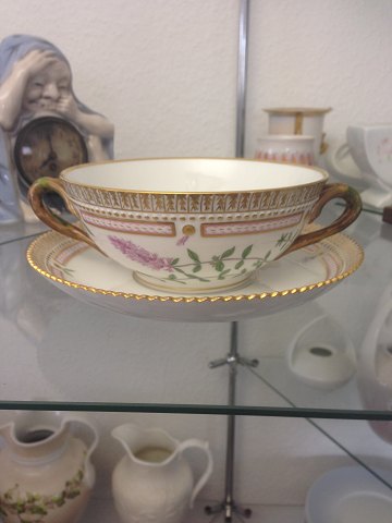 Royal Copenhagen Flora Danica Bouillon cup with saucer No 3612