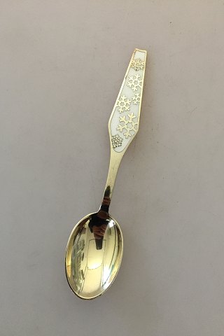 Sorenco Christmas Spoon 1967 made of gilded sterling silver with enamel. 
Measures 16,5 cm (6 ½")