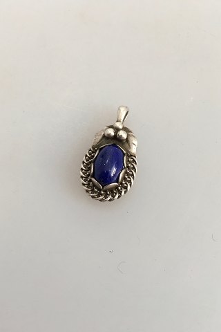 Georg Jensen Sterling Silver Annual Pendant 1992 with Lapis Lazuli
