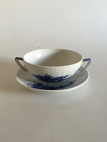 Royal Copenhagen Blue Flower Curved Bouillon Cup and Saucer No 1872