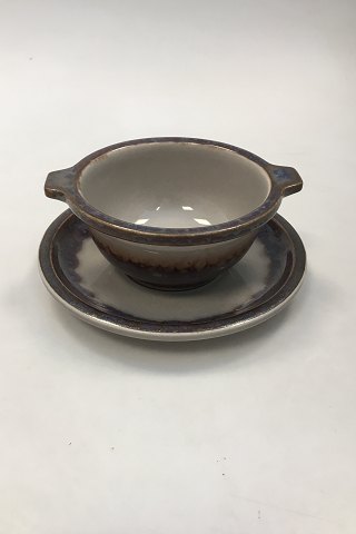 Bing & Grondahl Stoneware Mexico Bouillon Bowl with Saucer No 481