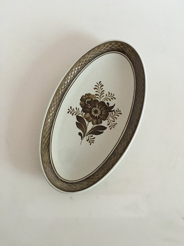 Royal Copenhagen Brown Tranquebar Oval Platter No 1094