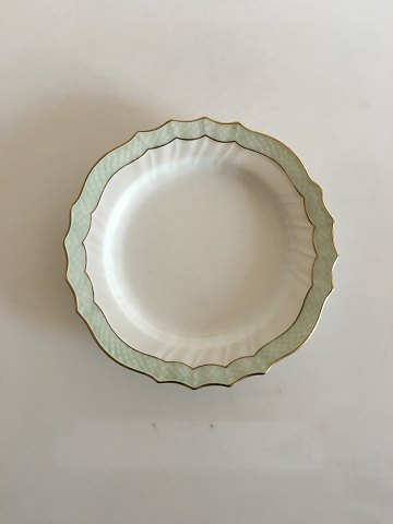 Royal Copenhagen Green Curved Cake Plate No 1625