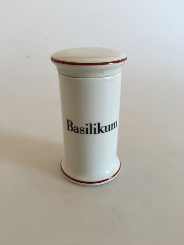 Bing & Grondahl Basilikum (Basil) Spice Jar No 497 from the Apothecary 
Collection