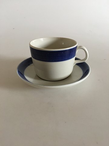 Rörstrand Blue Koka Tea Cup and Saucer