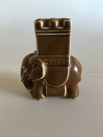 Bing & Grondahl Stoneware Elephant / Matchstick Holder No 7653