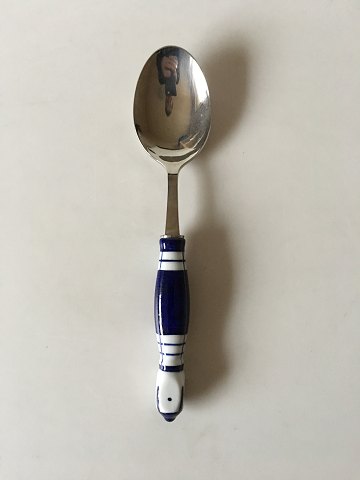 Bjorn Wiinblad Siena Blue Rosenthal Dinner Spoon In Ceramic and Stainless Steel