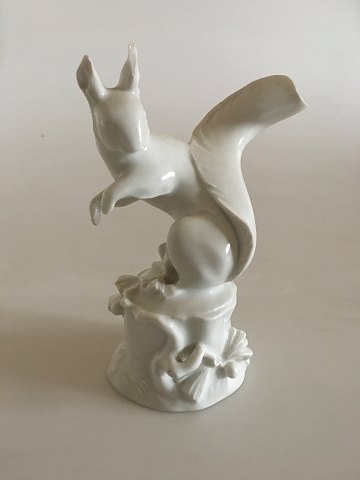 Meissen White Squirrel Figurine