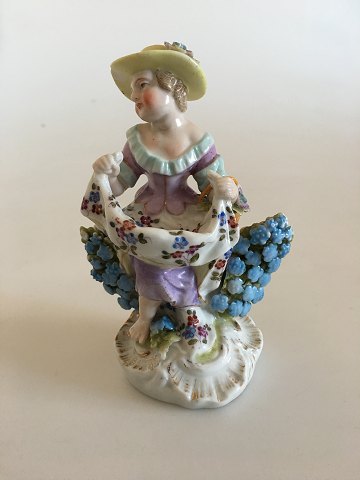 Limbach Figurine of Country Girl in Rococo Style