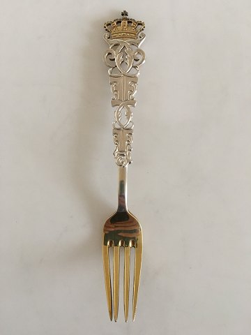 Anton Michelsen Commemorative Fork in Sterling Silver from 1899
