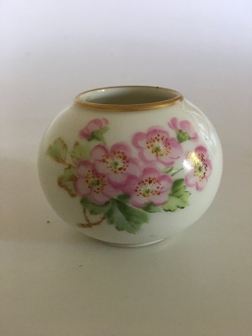 Royal Copenhagen Miniature Vase with Roses in Over Glaze