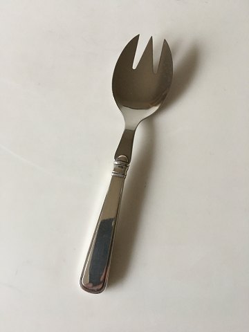 Olympia Cohr Salad Serving Fork in Silver and Stainless Steel.