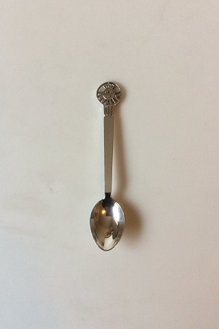 Georg Jensen Sterling Silver Coffee Spoon with symbol: KAK, Royal Swedish 
Automobile Club