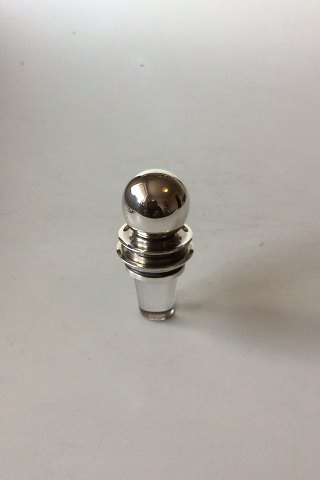 Georg Jensen Sterling Silver Pyramid Bottle Stopper No 206A for glass carafe