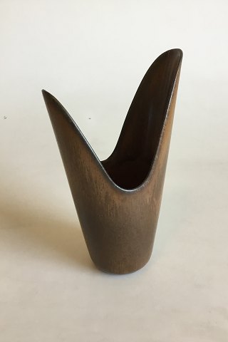 Rorstrand Stoneware Vase with Brown Glaze