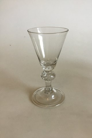 Old glass of Hessian type with bell-shaped foot. From the 1700s