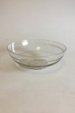 Glass Bowl with engaved band