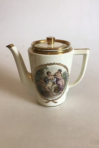 Royal Copenhagen Mythological Decoration with Cupid Coffee Pot