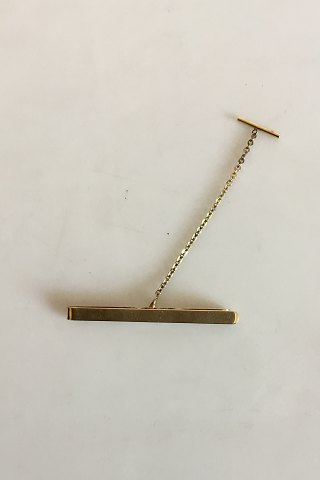 Necklace in 14K gold with safety chain