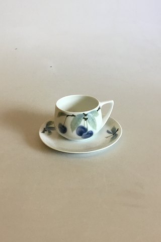 Rosenthal Donatello Blue Cherry Coffee Cup and Saucer
