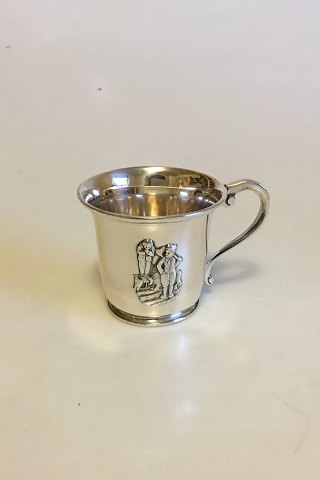 Cjild Cup os Silver with motif from "Little Claus and Big Claus" by HC Andersen