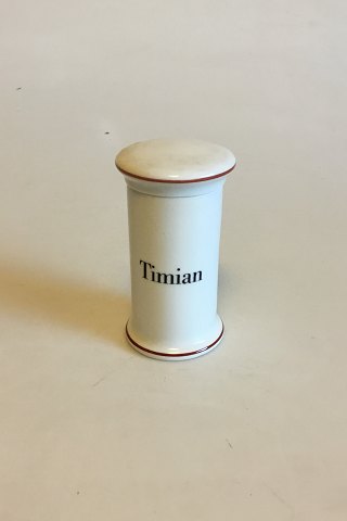 Bing & Grondahl Timian (Thyme) Spice Jar No 497 from the Apothecary Collection