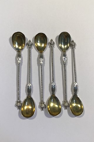 Silver Coffee Spoons Hallmarked by Danish Silversmith