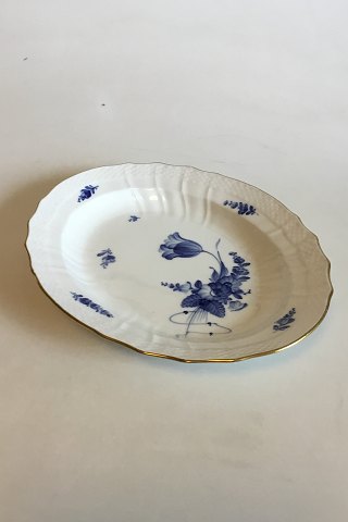 Royal Copenhagen Blue Flower with Gold Oval Dish No 1555