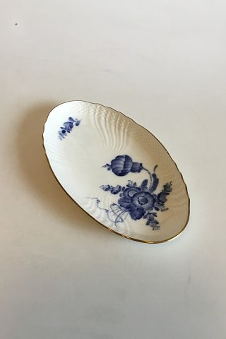 Royal Copenhagen Blue Flower with Gold Small Oval Dish No 1689
