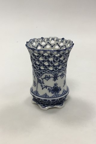 Royal Copenhagen Blue Fluted Full Lace Vase No 1016