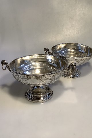 Pair of Hertz Silver Bowl with handles from 1885