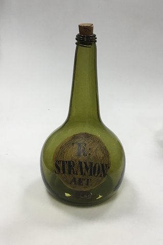 Holmegaard  Pharmacy Jar with  the text TR STRAMON AET from 1981