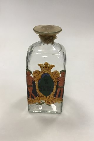 Holmegaard  Pharmacy Jar with  the text TINCTURA STOMACHII from 1980