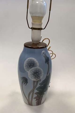 Bing and Grøndahl Art Nouveau Vase / Lamp with Dandelion  No. 7916 / 243