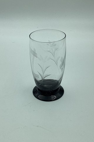 Soda glass with black base or foot from Holmegaard c. 1930