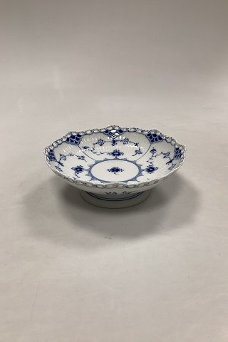 Royal Copenhagen Blue fluted Full Lace Bowl on foot No 1023