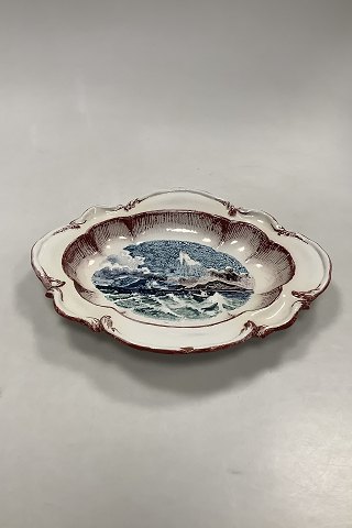 Bing and Grondahl Stoneware Tray with Motif of countryside in snow: Iceland, 
Greenland or Norway